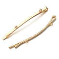 Fermagli per capelli in metallo placcato oro 14k con anelli per accessori DIY - Oro KC