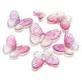 Pendentif papillon en acrylique dégradé coloré avec fini iridescent pour bijoux DIY - Couleur 1