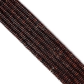 Deep brown striped wooden disc beads for DIY handmade bracelets and jewelry making - Coconut Shell Abacus Bead (Brown)