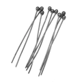 Deep gray metallic ball head pins for DIY jewelry making and bead stringing - Gun Black