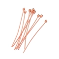 Rose gold round ball head pins for jewelry making and handmade DIY bead stringing - Rose Gold