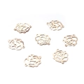 Set di ciondoli a fiore traforato in metallo oro rosa per gioielli e accessori capelli - Fiore