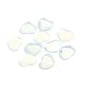 Translucent light blue heart-shaped opalite stones for jewelry making, set of 10 pieces - 15*18mm / Opal