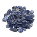 Polished teardrop and oval Sodalite blue stone beads for DIY jewelry making - Blue Spot 10x14 (T20141)