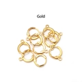 Gold plated leverback hoop earring findings for DIY jewelry making and crafting - 14x12mm / Gold