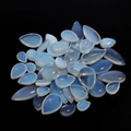 Teardrop opal stones with pale blue luster for DIY jewelry making and setting - Opal 10x14 (T20141)
