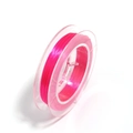 Détail du fil de cristal élastique rose pour la création de bijoux faits main - Rouge Rose