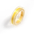 Rouleau de fil de cristal élastique jaune vif pour la fabrication de bijoux DIY - Jaune