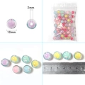 10mm bunte Acryl-Sternperlen in Pastelltönen für DIY-Schmuckherstellung und Basteln - Runde Perlen