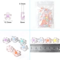 Mix aus 12,5 mm bunten Acryl-Blumenperlen für DIY-Handwerk und Schmuckherstellung - Blume
