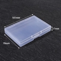 Transparent PP plastic storage box with dimensions 101x70x17mm for small parts - Square Box Style 6