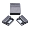 Antique silver zinc alloy magnetic clasp for flat leather bracelets and jewelry making - Antique Pewter