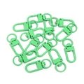 Mousquetons pivotants en alliage vert clair pour porte-clés et accessoires de sac DIY - Fermoir mousqueton / 10 Pièces/Paquet / Vert Herbe