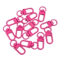 Mousquetons pivotants rose vif pour porte-clés DIY et accessoires de bijoux - Fermoir mousqueton / 10 Pièces/Paquet / Rose rouge