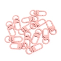 Fermoirs mousquetons en alliage rose pour bijoux DIY et accessoires de porte-clés - Fermoir mousqueton / 10 Pièces/Paquet / Rose lac