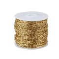 Golden copper paperclip chain roll for DIY jewelry making and necklace crafts - Length 6mm Width 3mm / Gold