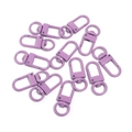 Fermoir mousqueton en alliage violet pour porte-clés DIY et accessoires de bagagerie - Fermoir mousqueton / 10 Pièces/Paquet / Lavande