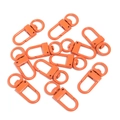 Lot de fermoirs mousquetons pivotants en alliage orange vif pour création de bijoux DIY - Fermoir mousqueton / 10 Pièces/Paquet / Orange