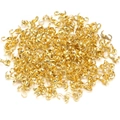 Bulk gold clamshell bead tips for jewelry making on a clean white background - 4mm / Gold