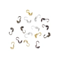 Coprinodi assortiti per gioielli fai-da-te in oro argento e bronzo su sfondo bianco - 4mm / Multicolore