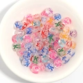 Colorful transparent acrylic letter K beads for kids DIY jewelry bracelet making - 100 Pcs/Pack / Letter K