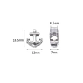 Abalorio de ancla en plata antigua para pulseras DIY con dimensiones de 13,5 mm - Estilo Ancla (1#)