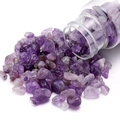 Piedras de amatista púrpura natural pulidas para hacer joyas de bricolaje - Peso Neto 45g/Botella / Amatista