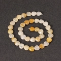 Macro-detail van hartvormige natuurstenen kralen in crème en oranje voor DIY-sieraden - 10*11mm / Gele Aventurijn