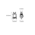 Charm rana vintage in argento con cuore e foro da 4,5 mm per braccialetti DIY e gioielli - Rana che Tiene un Cuore (16#)