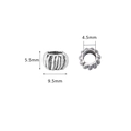 Perla a zucca in lega vintage 9,5x5,5mm con foro 4,5mm per creazione gioielli DIY - Perla Distanziatrice Zucca (17#)