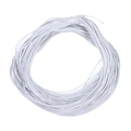 Einzelne Rolle weiße runde Gummikordel für DIY-Schmuckherstellung und Nähprojekte - 25 Meter/Packung / Weiß
