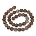 Gepolijste hartvormige fancy jaspis stenen kralen voor DIY sieraden met texturen - 10*11mm / Bloedsteen