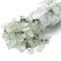 Piedras naturales prehnita verde claro pulidas para creación de joyas DIY y manualidades - Peso Neto 45g/Botella / Prehnita