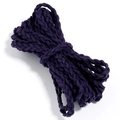 Cordon en suédine tressée violet foncé 6mm pour la fabrication de bijoux DIY - 6mm / Bleu Marine