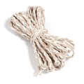 Cordon en daim tressé de 6mm en kaki et blanc pour la création de bijoux - 6mm / Khaki + Beige
