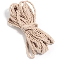 Cordon en suédine tressée de 6 mm beige pour création de bijoux DIY et artisanat - 6mm / Khaki
