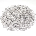 Assorted silver stainless steel charms in star, heart, and moon shapes for DIY jewelry - Mixed Aurora Colors