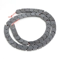 Deep gray V-shaped hematite beads with metallic luster for DIY jewelry making - 6x6mm (Approx 65 Pcs) / Hematite Color (Shiny Small V)