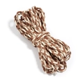 Cordon tressé en daim synthétique 6mm marron, kaki et crème pour création bijoux - 6mm / Café Moyen + Khaki + Beige
