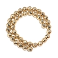 Perline di ematite sfaccettate con placcatura in oro per creazione gioielli - Oro KC