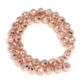 Perline di ematite sfaccettate placcate in oro rosa per la creazione di gioielli - Oro rosa