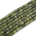 Strands of polished natural green aventurine rondelle spacer beads for DIY jewelry - Southern Jade