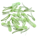 Mint green teardrop metal hair clips in candy colors for DIY hair styling accessories - Fruit Green