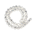 Perle di ematite sfaccettate con finitura argento metallizzato per gioielli fai da te - Argento