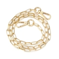 Catena in alluminio dorata con motivo diagonale e chiusure a moschettone per accessori DIY - Stile Graffetta Texturizzato (ai-Lunghezza Media) / Oro