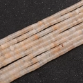 Polished light orange agate rondelle beads for DIY jewelry making accessories - Pink Aventurine