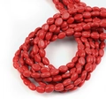 Levendige rode ovale stenen kralen voor DIY sieraden maken met gladde natuurlijke textuur - 8*6mm / Rode Koraal (Geoptimaliseerd)