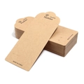 Brown kraft paper jewelry display cards for earrings and bracelets with logo print - 4# 19*8cm