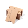 Brown kraft paper jewelry cards for earrings and necklaces with Fashion Jewelry text - 6# 9.8*6cm