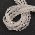Platte ovale witte kristallen kralen voor het maken van DIY-sieraden en ambacht - 8*6mm / Bergkristal